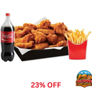 Fried Chicken Legs 10 Stuck (1.5 L Getrank + Pommes)