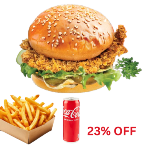 Alpine Chicken Burger Menu